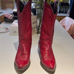 ABILENE Red Western Leather Boots
